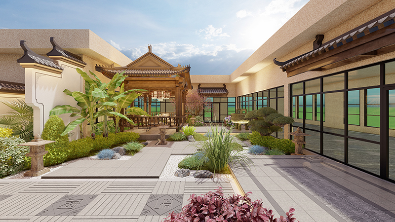 驼人(郑州)医疗科技产业园屋顶花园设计 驼人(郑州)医疗科技产业园屋顶花园设计